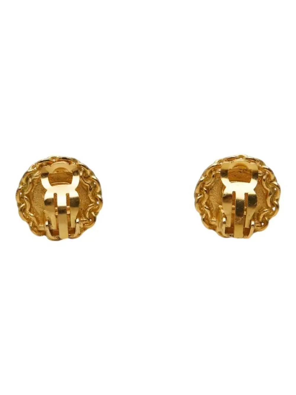 Chanel Cc Logo Clip-On Earrings Metal #276024C56B